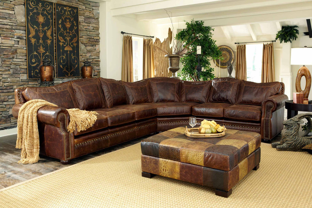 Tucson Leather Sectional | American Style | Wellington's Fine Leather Furniture