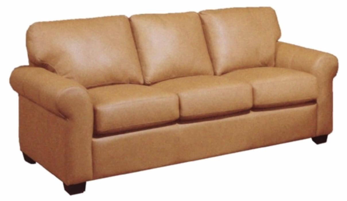West Point Leather Queen Size Sofa Sleeper | American Style | Wellington's Fine Leather Furniture